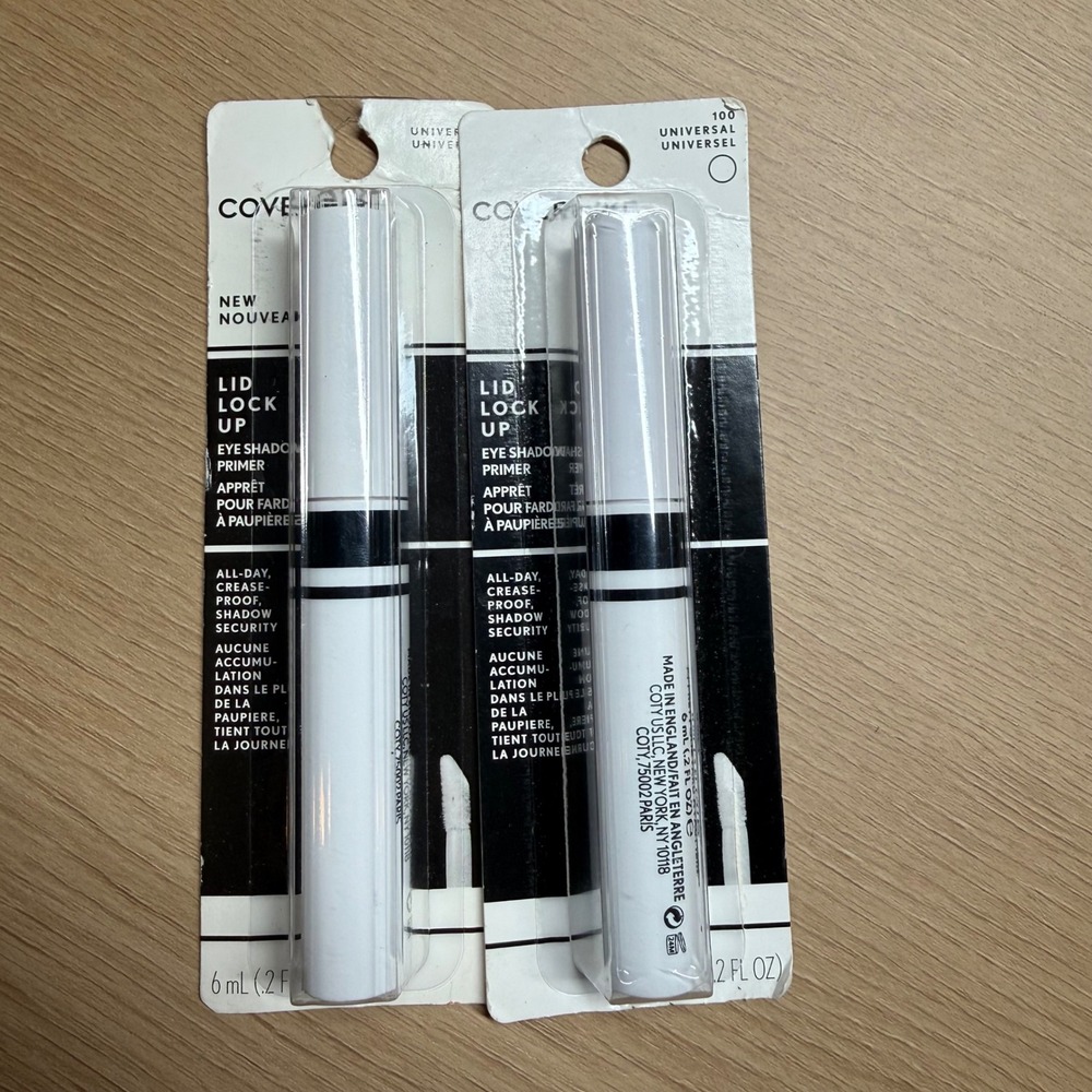 Covergirl Lid Lock Up Eyeshadow Primer 100 Universal White 2 Pack NIP New